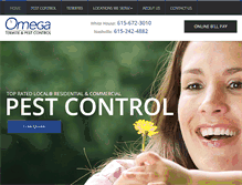 Tablet Screenshot of omegapestcontrol.net
